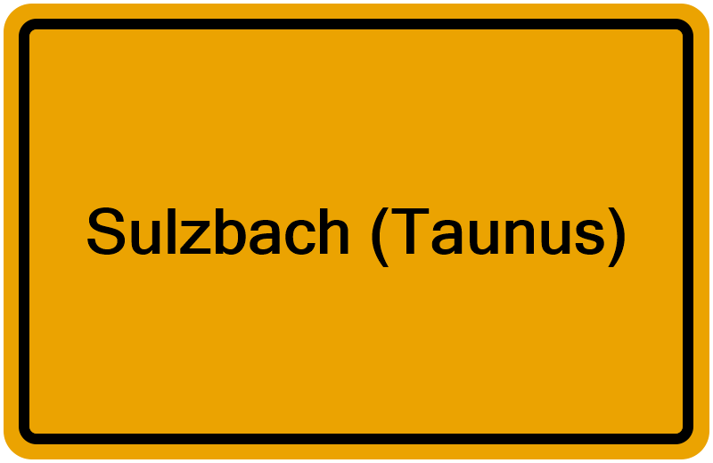 Handelsregisterauszug Sulzbach (Taunus)